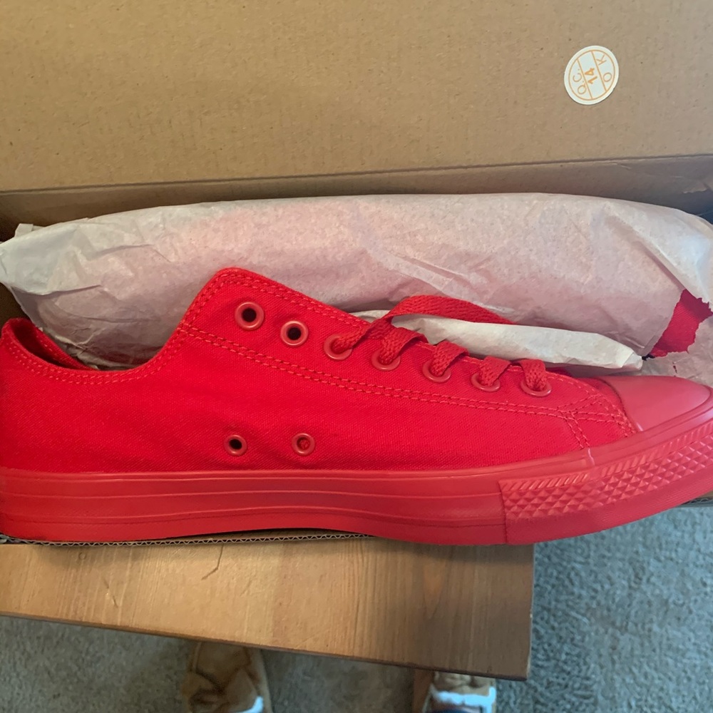 All red converse